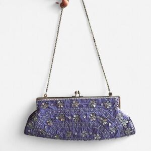 Arden B Purple Floral Mini Bag